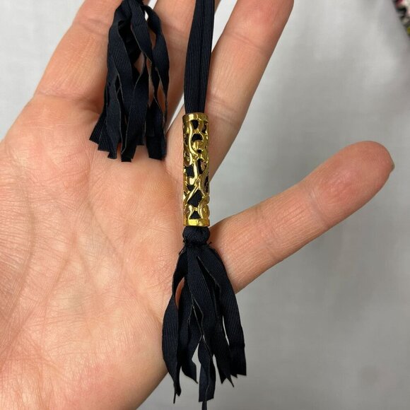 Ninety Six Degrees Bandeau Bikini Womens L/XL Gypsy Paisley Tassel Bohemian Boho - Picture 13 of 16